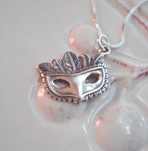 Mardi Gras Mask Pendant