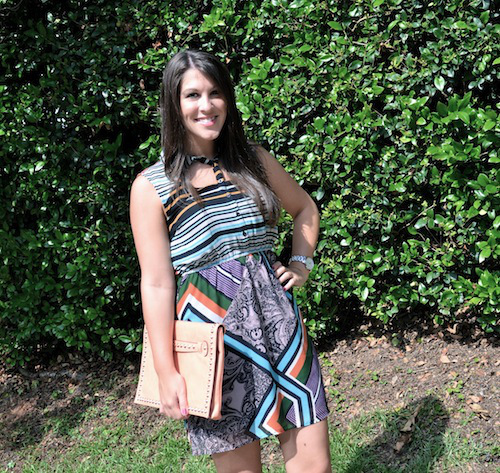Cut Out Stripe Dress | Southern Flair