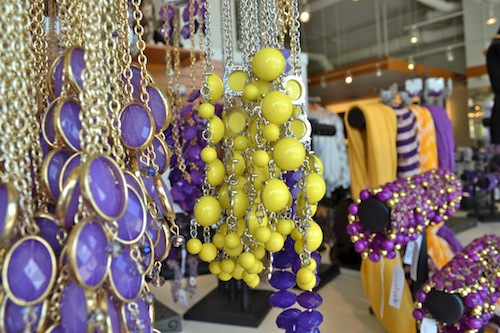Purple and Gold Necklaces