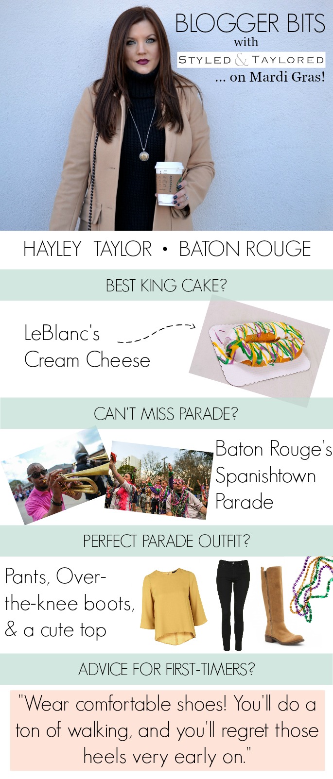 Blogger Bits Styled and Taylored Mardi Gras