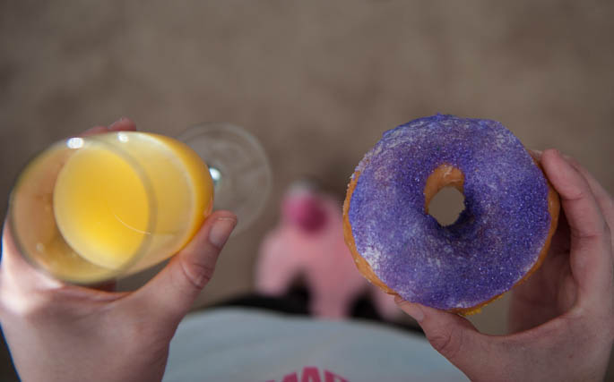 How to Make Mardi Gras King Cake Donuts
