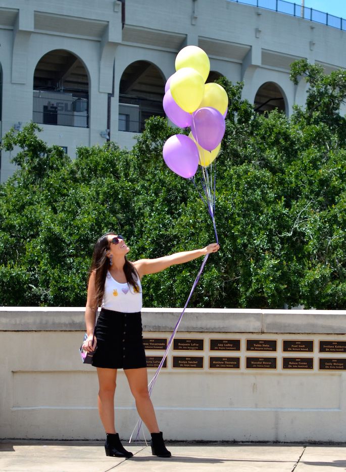DIY LSU Emoji Tank - Peace Lover and Tigers | Free Printable Iron-On by Southern Flair
