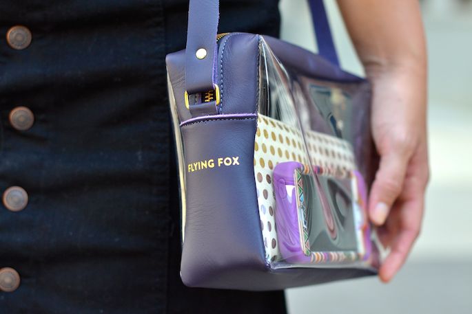 This purple and clear Flying Fox cross body purse is perfect for LSU game day! And it's Tiger Stadium approved!