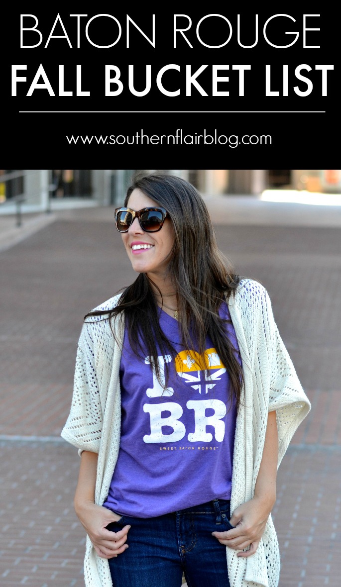 Things to do in the fall in Baton Rouge, Louisiana! Check out Southern Flair's Fall Bucket List!