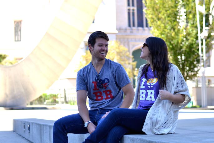 Things to do in the fall in Baton Rouge, Louisiana! Check out Southern Flair's Fall Bucket List! | Wearing: I Heart BR Tee from SFT