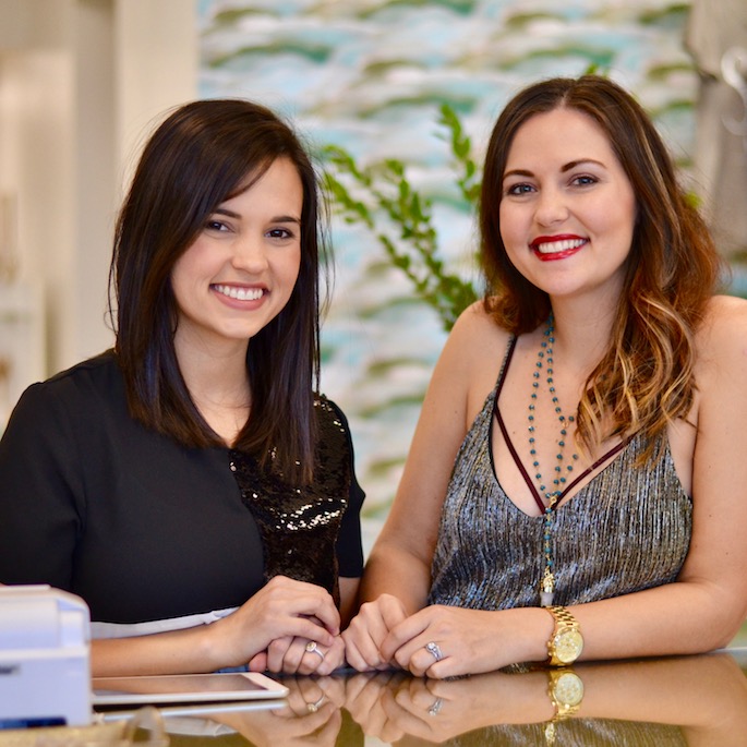 Chelsey Laborde and Annie Claire Bass - Sister owners of Sosis celebrate the grand opening of their new boutique in Port Allen, Louisiana!