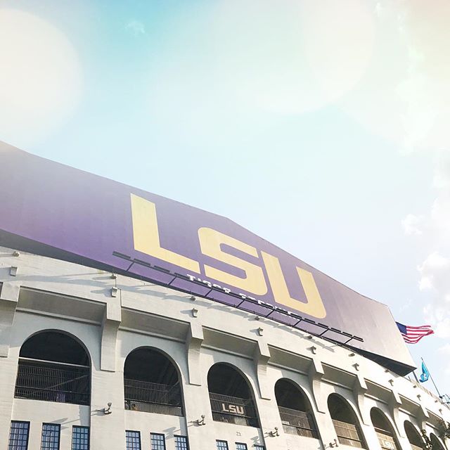 A colorful sky of LSU Tiger Stadium | Southern Flair