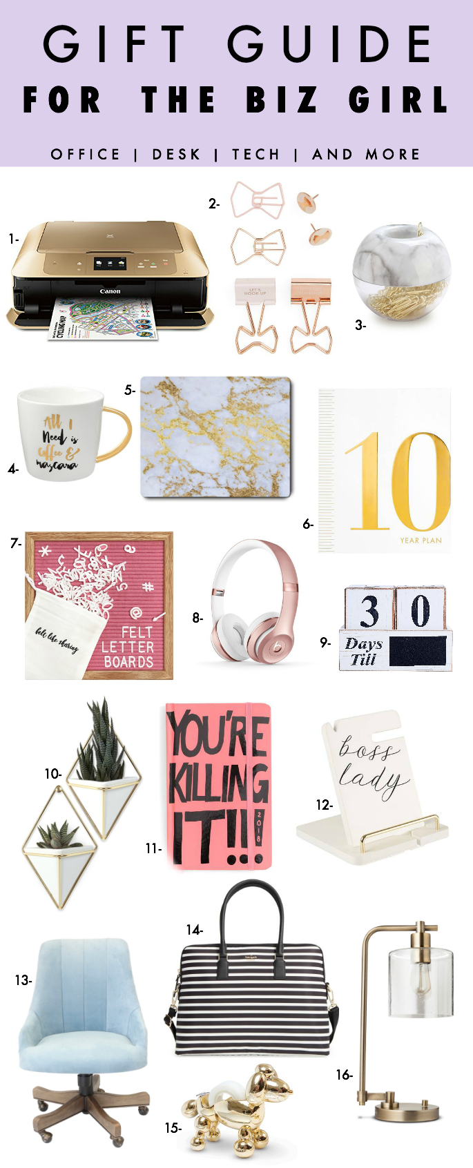 Christmas Gift Guide for the Biz Girl | Southern Flair
