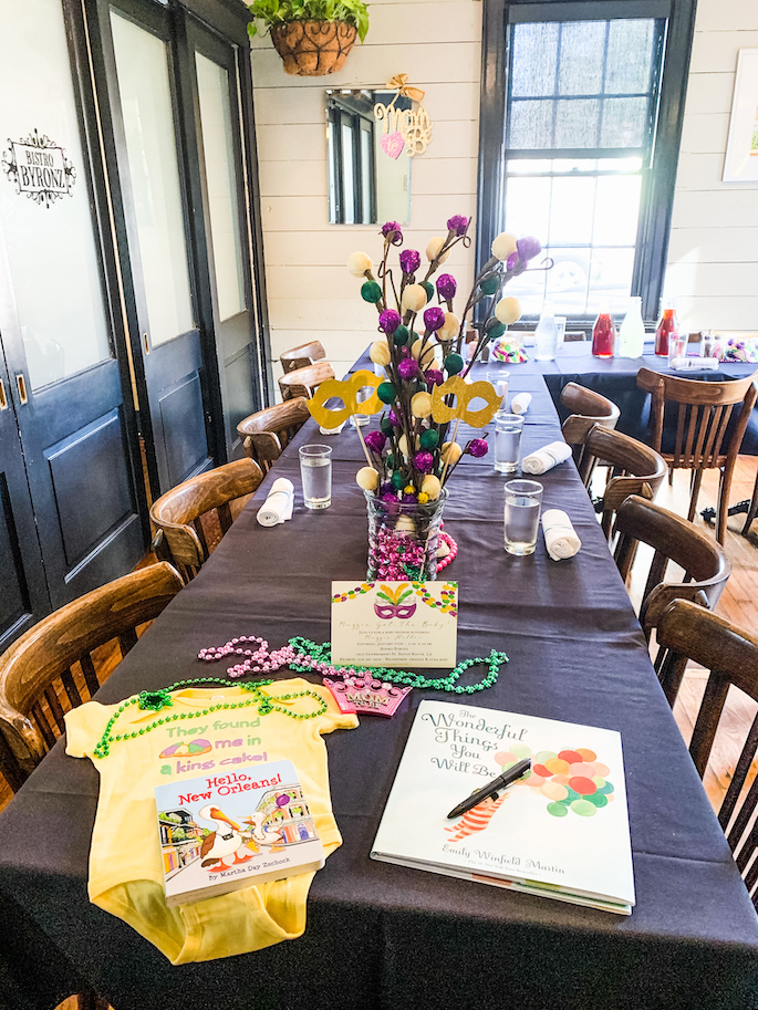 Mardi Gras Themed Baby Shower