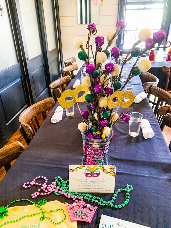 Mardi Gras Mock Flowers