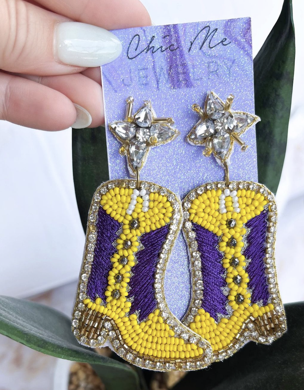 LSU Boot Earrings